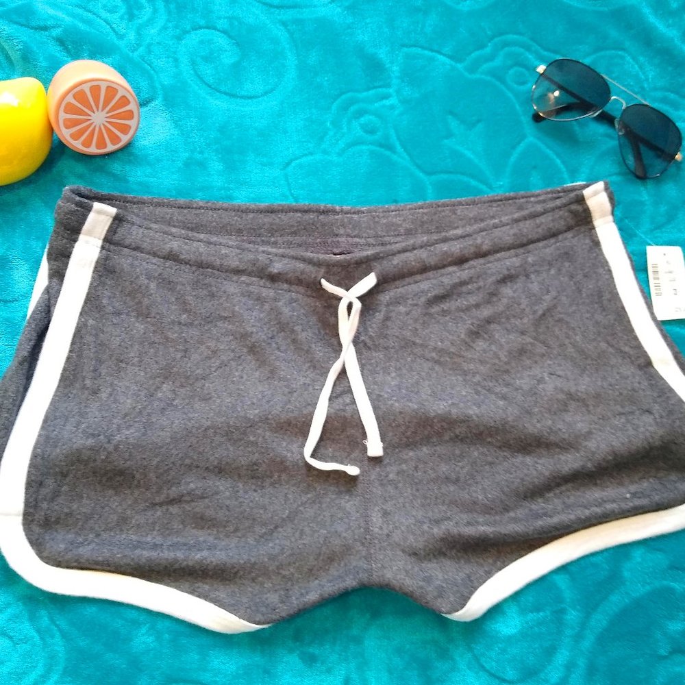 Gray Aeropostale Fuzzy Girlfriend Shorts